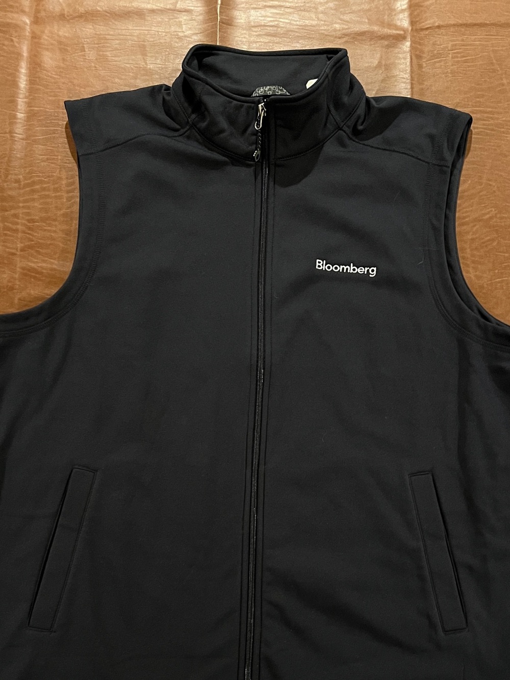 Bloomberg Software Company Men’s Full-Zip Vest Jacket Blue - XL